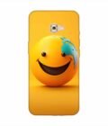 Samsung Galaxy C7 Pro Happy Smiley Face Emoji Custom Printed Back Cover Design