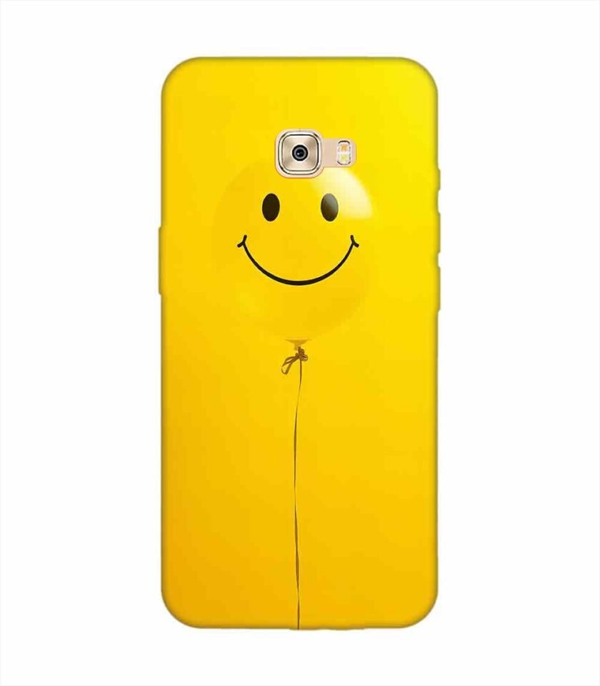 Samsung Galaxy C9 Happy Yellow Balloon Custom Printed Back Cover Design