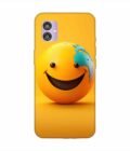 Samsung Galaxy F04 Happy Smiley Face Emoji Custom Printed Back Cover Design