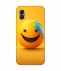Samsung Galaxy F05 Happy Smiley Face Emoji Custom Printed Back Cover Design
