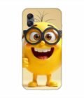 Samsung Galaxy F05 Happy Yellow Smiley Face Wearing Glasses Giving Thumbs Up Custom Printed Back Cover Design