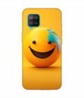 Samsung Galaxy F12 Happy Smiley Face Emoji Custom Printed Back Cover Design