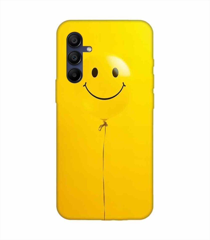 Samsung Galaxy F15 (5G) Happy Yellow Balloon Custom Printed Back Cover Design
