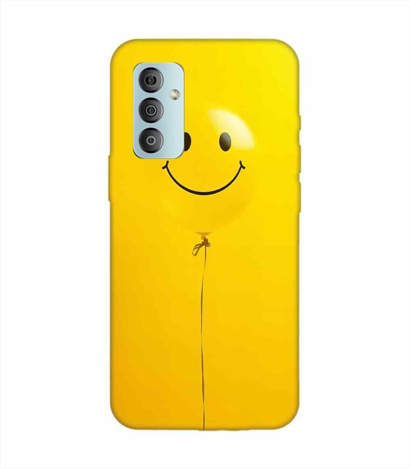 Samsung Galaxy F23 (5G) Happy Yellow Balloon Custom Printed Back Cover Design
