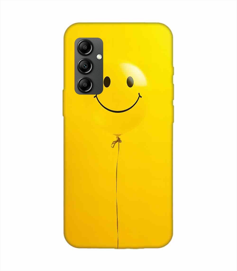 Samsung Galaxy F34 (5G) Happy Yellow Balloon Custom Printed Back Cover Design