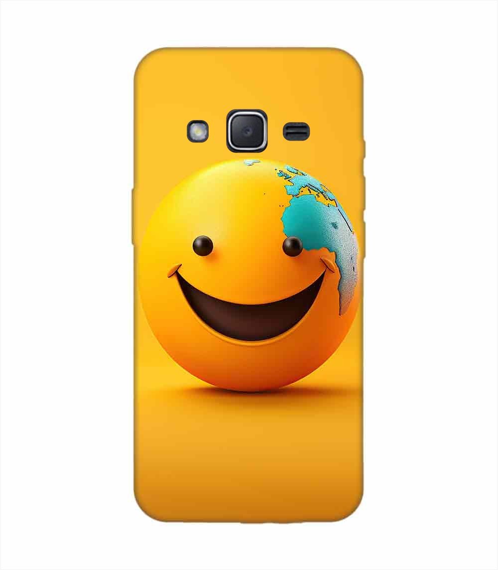 Samsung Galaxy J2 (2015) Happy Smiley Face Emoji Custom Printed Back Cover Design