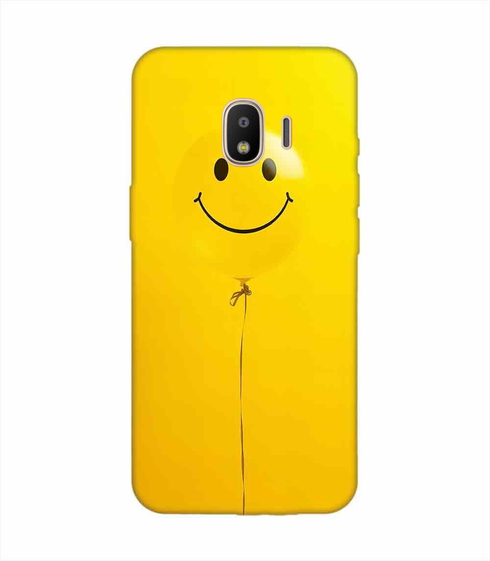 Samsung Galaxy J2 (2018) Happy Yellow Balloon Custom Printed Back Cover Design