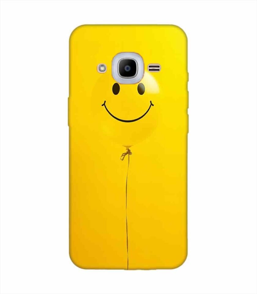 Samsung Galaxy J2 Pro (2016) Happy Yellow Balloon Custom Printed Back Cover Design