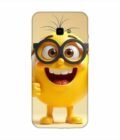 Samsung Galaxy J4 Core Happy Yellow Smiley Face Wearing Glasses Giving Thumbs Up Custom Printed Back Cover Design
