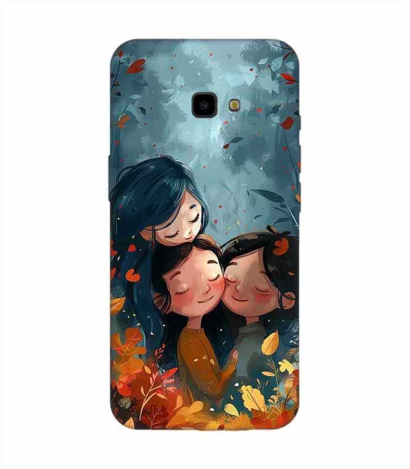 Samsung Galaxy J4 Plus Happy Friendship Day Text With Suitable Image Friendship Celebration Custom Printed Back Cover Design