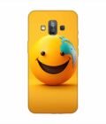 Samsung Galaxy J7 Duo Happy Smiley Face Emoji Custom Printed Back Cover Design