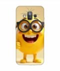 Samsung Galaxy J7 Duo Happy Yellow Smiley Face Wearing Glasses Giving Thumbs Up Custom Printed Back Cover Design