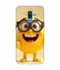 Samsung Galaxy J8 Happy Yellow Smiley Face Wearing Glasses Giving Thumbs Up Custom Printed Back Cover Design