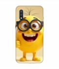 Samsung Galaxy M01 Happy Yellow Smiley Face Wearing Glasses Giving Thumbs Up Custom Printed Back Cover Design