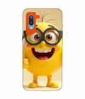 Samsung Galaxy M02 Happy Yellow Smiley Face Wearing Glasses Giving Thumbs Up Custom Printed Back Cover Design
