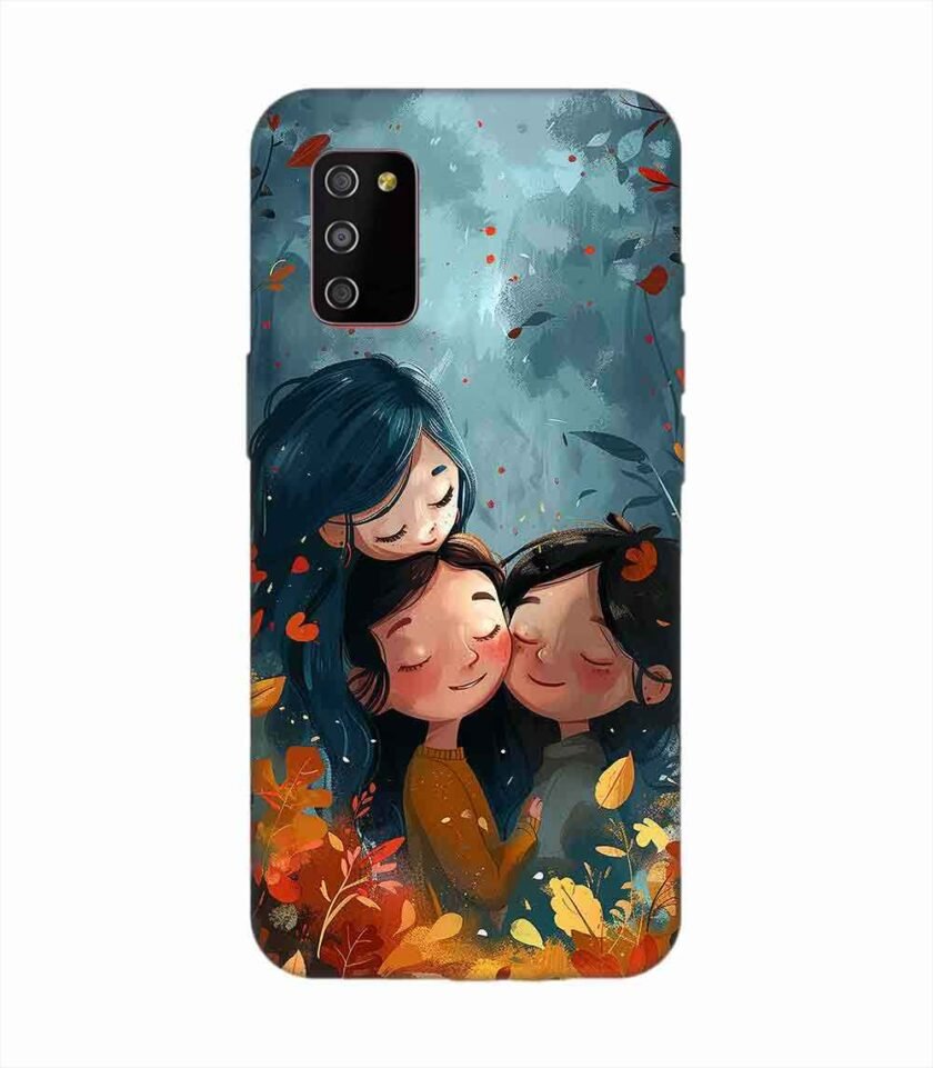 Samsung Galaxy M02S Happy Friendship Day Text With Suitable Image Friendship Celebration Custom Printed Back Cover Design