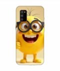 Samsung Galaxy M02S Happy Yellow Smiley Face Wearing Glasses Giving Thumbs Up Custom Printed Back Cover Design