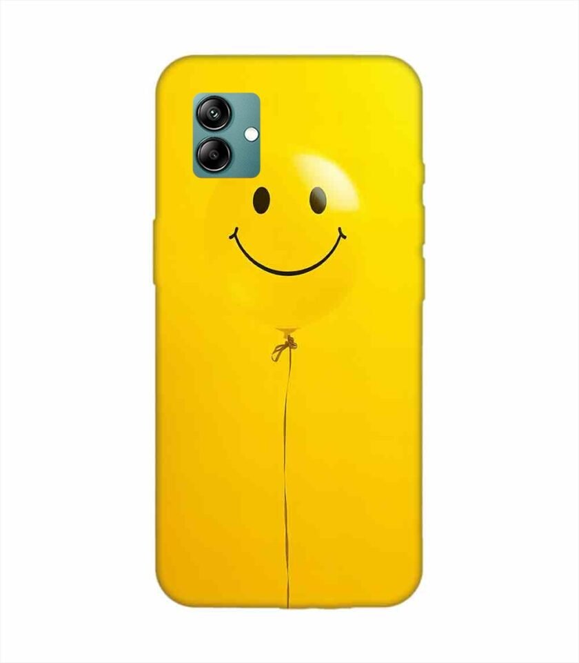 Samsung Galaxy M04 Happy Yellow Balloon Custom Printed Back Cover Design