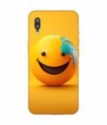 Samsung Galaxy M10 Happy Smiley Face Emoji Custom Printed Back Cover Design