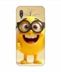 Samsung Galaxy M10 Happy Yellow Smiley Face Wearing Glasses Giving Thumbs Up Custom Printed Back Cover Design