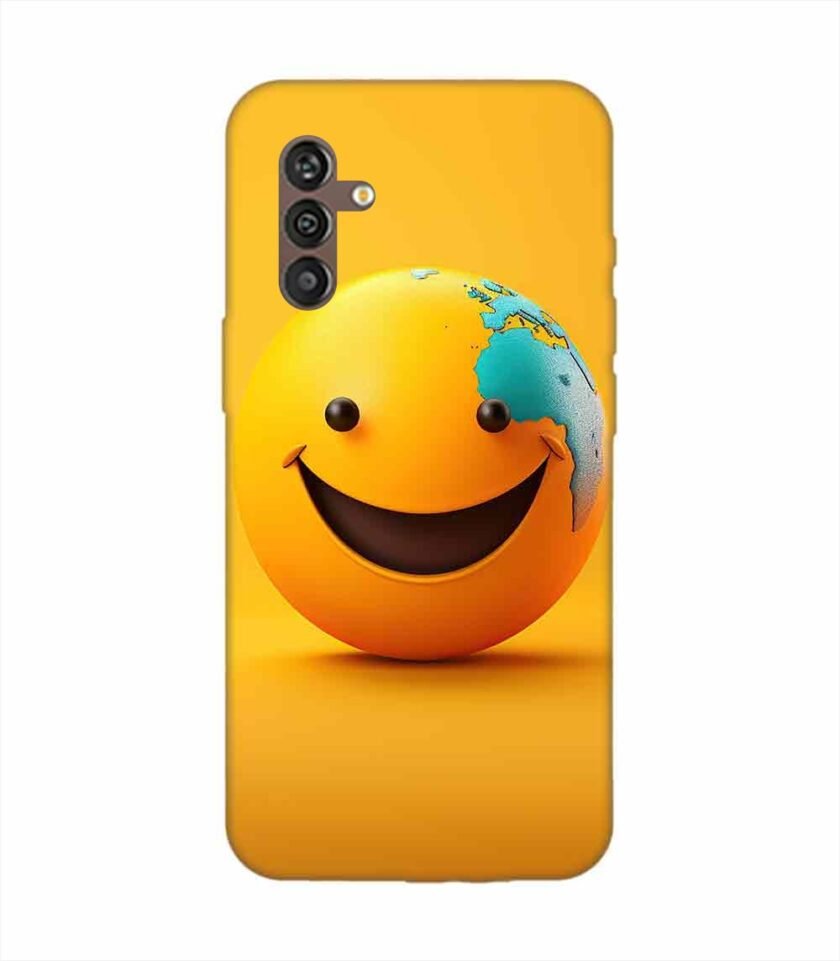 Samsung Galaxy M13 (4G) Happy Smiley Face Emoji Custom Printed Back Cover Design
