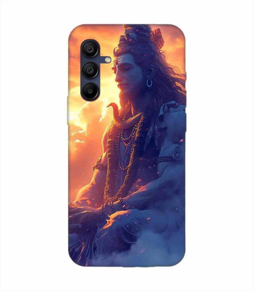 Samsung Galaxy M15 (5G) Happy Maha Shivaratri Wallpaper Custom Printed Back Cover Design