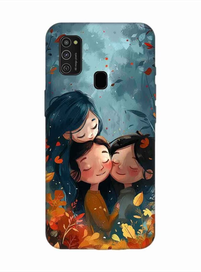 Samsung Galaxy M21 (4G) Happy Friendship Day Text With Suitable Image Friendship Celebration Custom Printed Back Cover Design