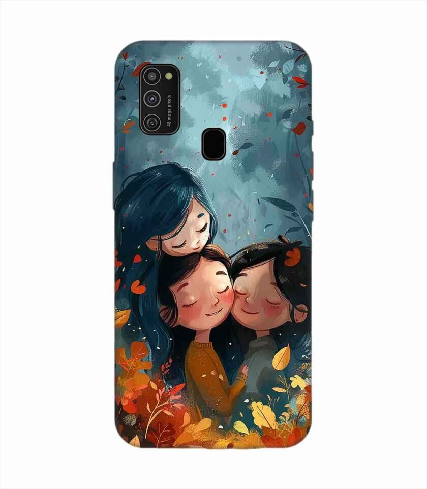 Samsung Galaxy M21 (4G) Happy Friendship Day Text With Suitable Image Friendship Celebration Custom Printed Back Cover Design