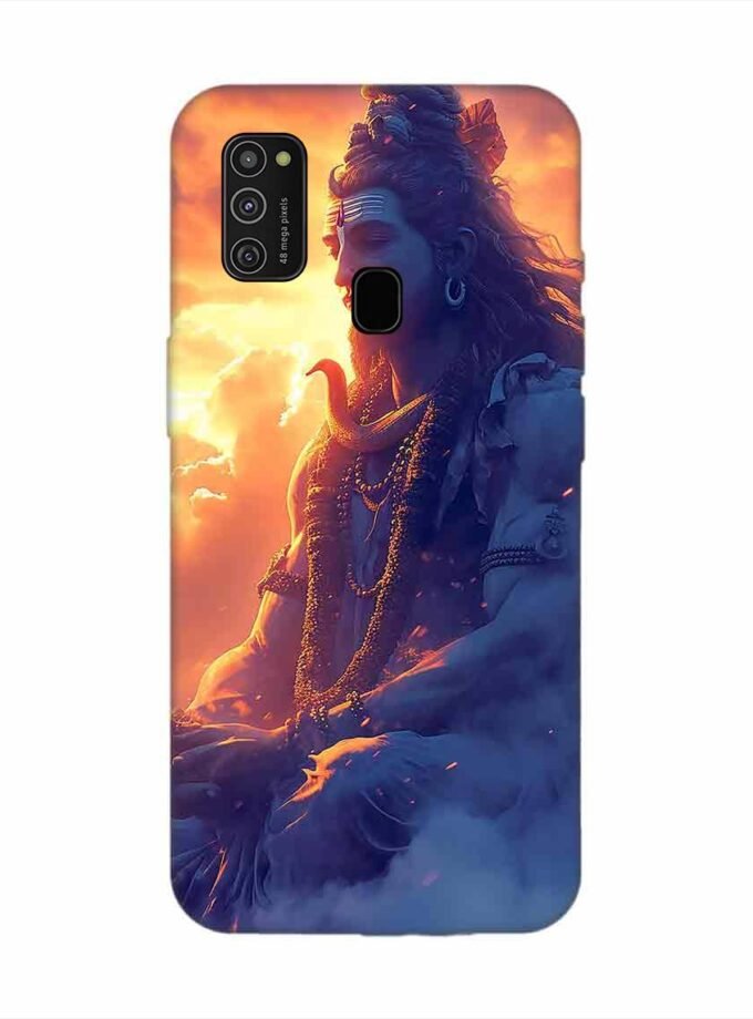 Samsung Galaxy M21 (4G) Happy Maha Shivaratri Wallpaper Custom Printed Back Cover Design