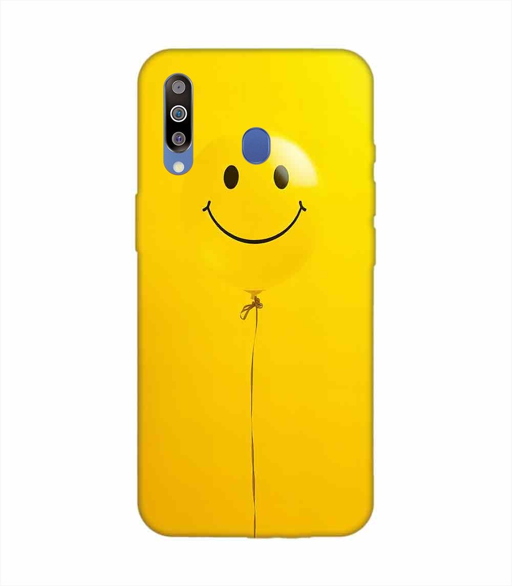Samsung Galaxy M30 Happy Yellow Balloon Custom Printed Back Cover Design