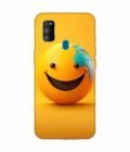 Samsung Galaxy M30S Happy Smiley Face Emoji Custom Printed Back Cover Design