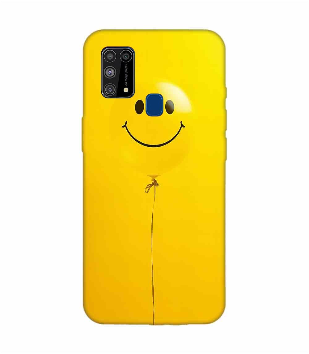 Samsung Galaxy M31 Happy Yellow Balloon Custom Printed Back Cover Design
