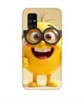 Samsung Galaxy M31S Happy Yellow Smiley Face Wearing Glasses Giving Thumbs Up Custom Printed Back Cover Design