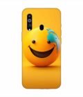 Samsung Galaxy M40 Happy Smiley Face Emoji Custom Printed Back Cover Design