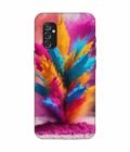Samsung Galaxy M52 (5G) Happy Holi Color Splash Explosion Colored Powder Background Ai Generated Custom Printed Back Cover Design