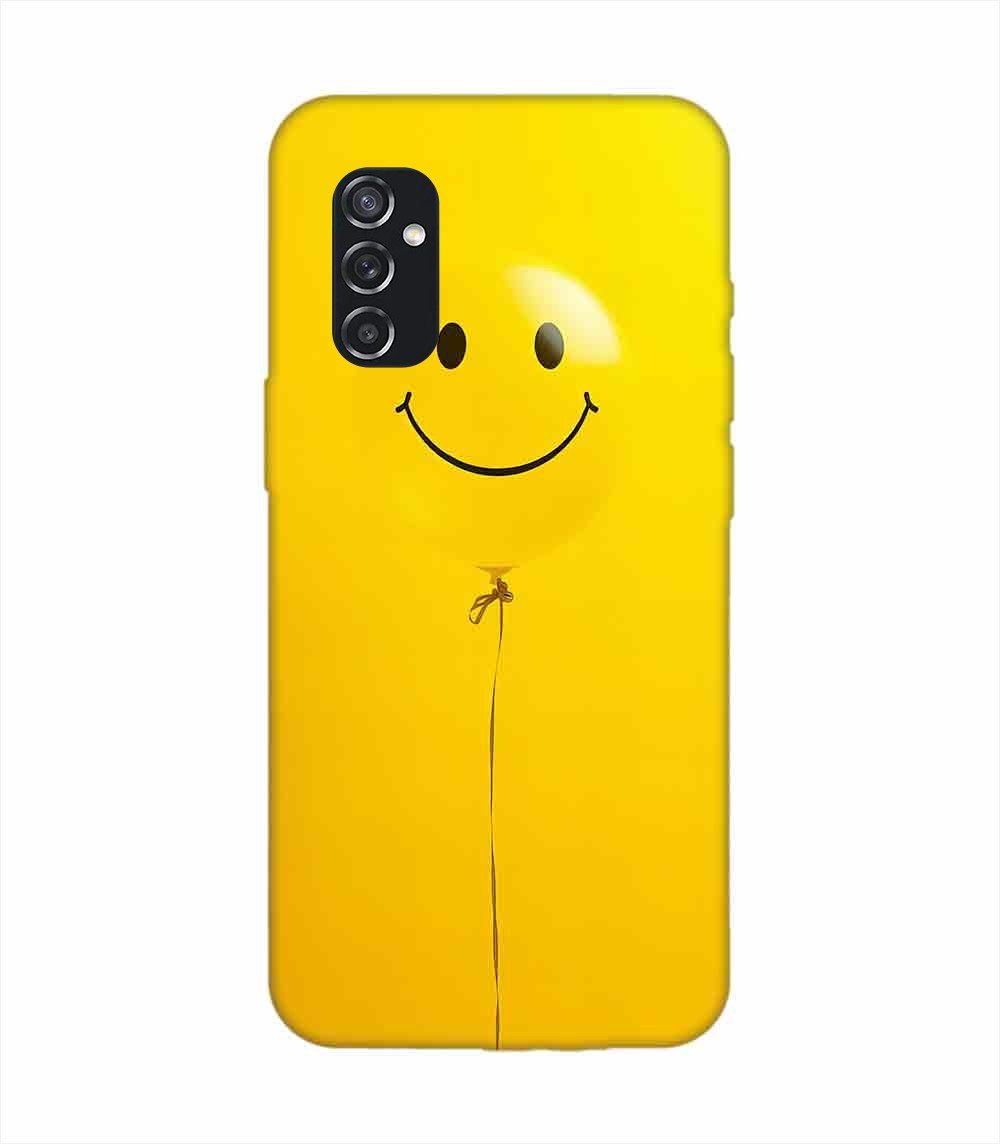 Samsung Galaxy M52 (5G) Happy Yellow Balloon Custom Printed Back Cover Design