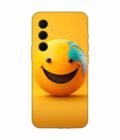 Samsung Galaxy M55 (5G) Happy Smiley Face Emoji Custom Printed Back Cover Design