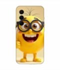 Samsung Galaxy M55 (5G) Happy Yellow Smiley Face Wearing Glasses Giving Thumbs Up Custom Printed Back Cover Design