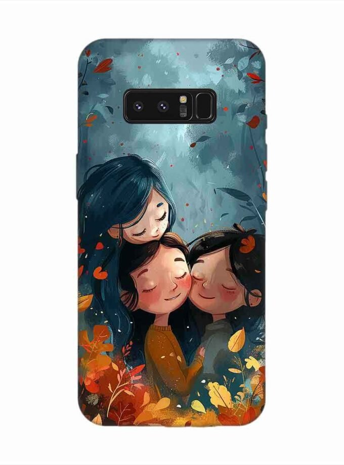 Samsung Galaxy Note 8 Happy Friendship Day Text With Suitable Image Friendship Celebration Custom Printed Back Cover Design