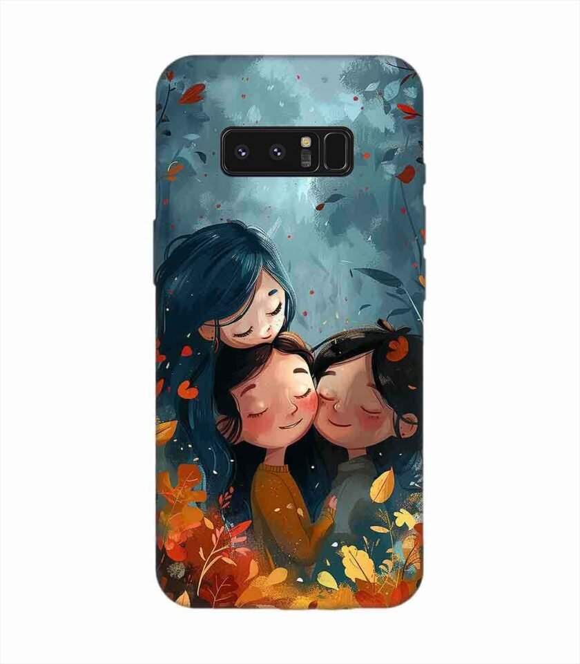 Samsung Galaxy Note 8 Happy Friendship Day Text With Suitable Image Friendship Celebration Custom Printed Back Cover Design