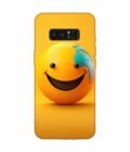 Samsung Galaxy Note 8 Happy Smiley Face Emoji Custom Printed Back Cover Design