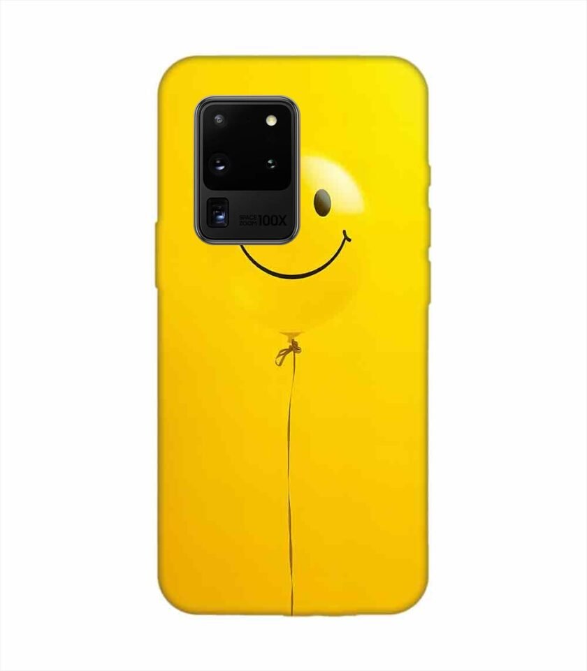 Samsung Galaxy S20 Ultra Happy Yellow Balloon Custom Printed Back Cover Design