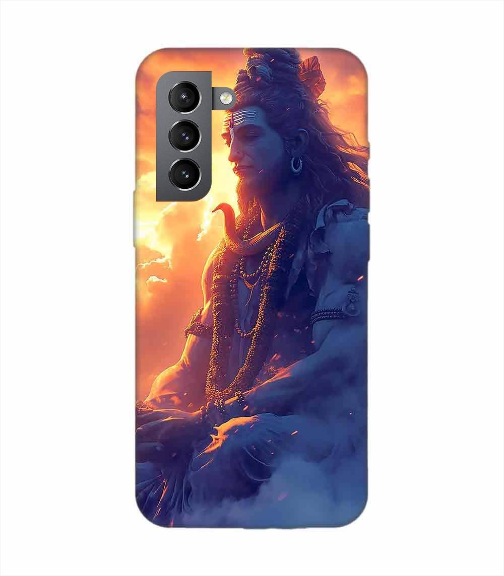 Samsung Galaxy S21 Fe (5G) Happy Maha Shivaratri Wallpaper Custom Printed Back Cover Design