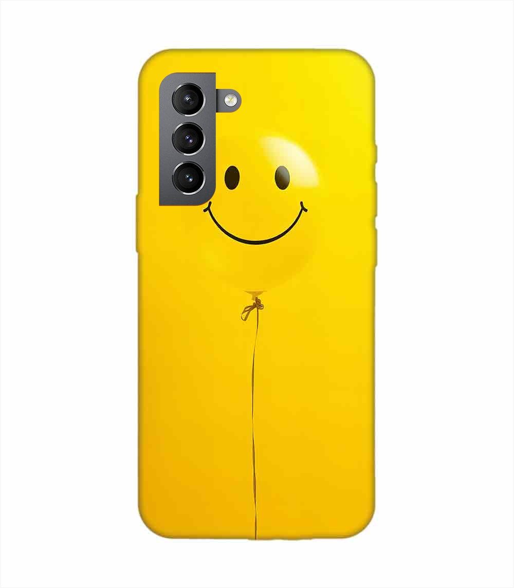 Samsung Galaxy S21 Fe (5G) Happy Yellow Balloon Custom Printed Back Cover Design