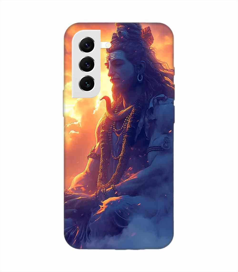 Samsung Galaxy S22 Plus Happy Maha Shivaratri Wallpaper Custom Printed Back Cover Design