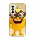 Samsung Galaxy S22 Plus Happy Yellow Smiley Face Wearing Glasses Giving Thumbs Up Custom Printed Back Cover Design