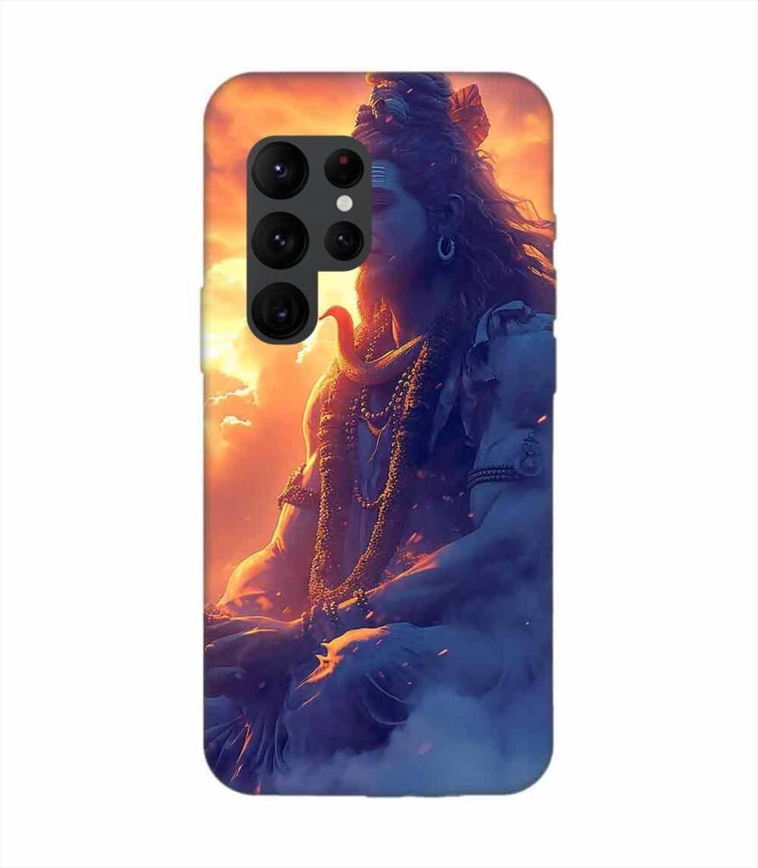 Samsung Galaxy S22 Ultra Happy Maha Shivaratri Wallpaper Custom Printed Back Cover Design