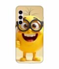 Samsung Galaxy S23 Plus (5G) Happy Yellow Smiley Face Wearing Glasses Giving Thumbs Up Custom Printed Back Cover Design