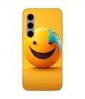 Samsung Galaxy S24 (5G) Happy Smiley Face Emoji Custom Printed Back Cover Design