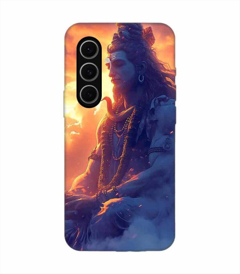 Samsung Galaxy S24 Fe (5G) Happy Maha Shivaratri Wallpaper Custom Printed Back Cover Design